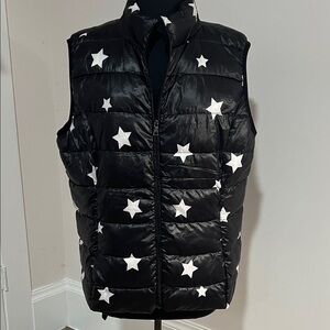 Aqua Black Puffer Vest